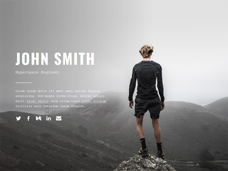 "John Smith" demo site preview