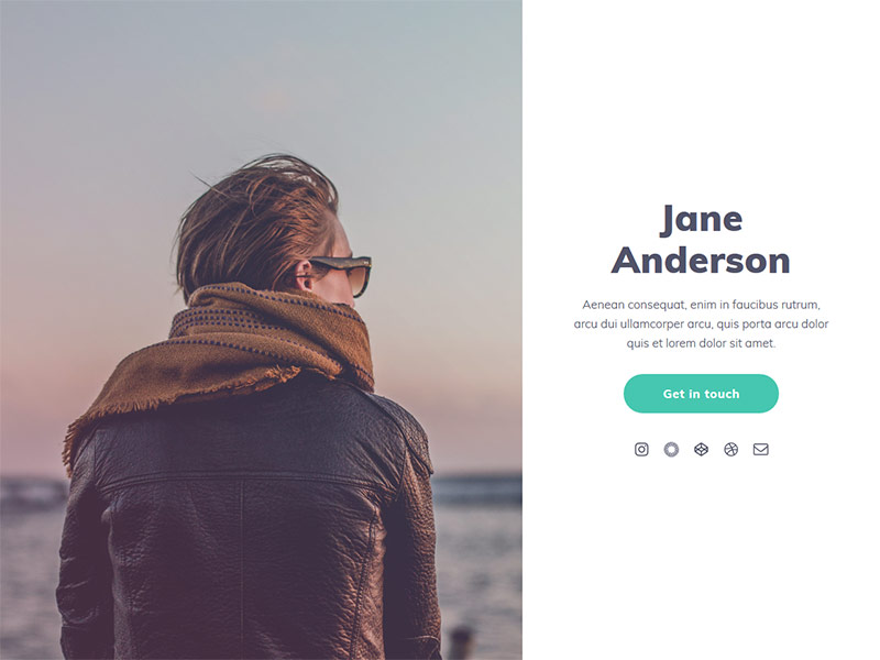 "Jane Anderson" demo site preview